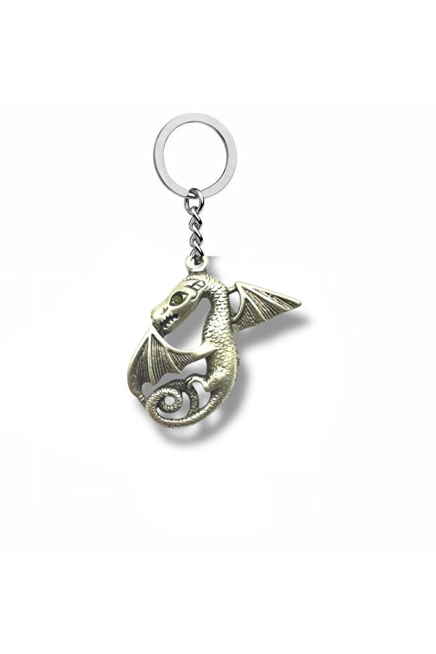 Unisex Keychain with Dragon Figure – Symbol of Power and Legendary Protection Description: