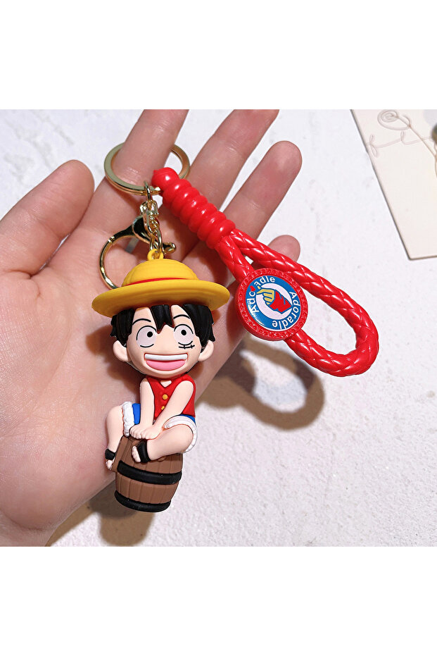 Bandai 2 50Styles ONE PIECE Themed Keychain Cute Luffy, Roronoa Zoro, Silicone Key Chain Backpack De
