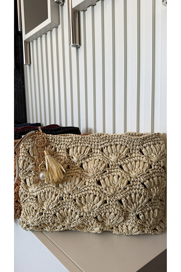 Handmade Wicker Clutch Portfolio Bag 32X22Cm