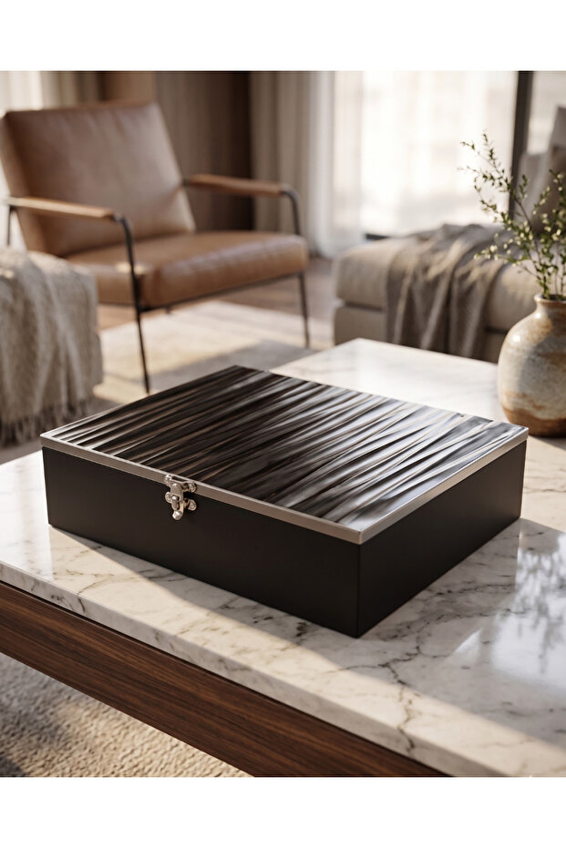 Wooden Lid Watch and Ring Storage Box Premium Organizer