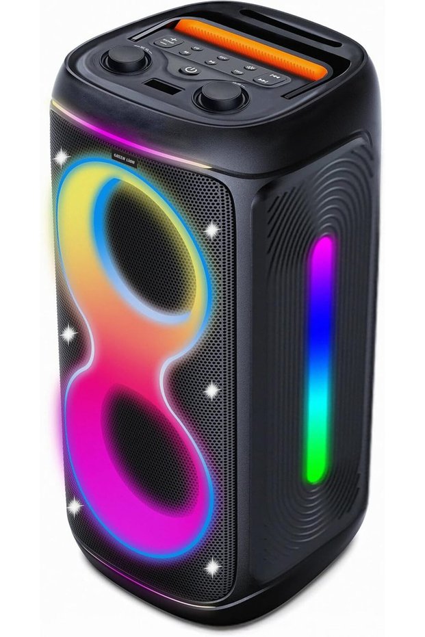 Party Life 800 Portable Speaker, 120W, Dual 6.5" Drivers, RGB LED Lighting, 6000mAh Batte