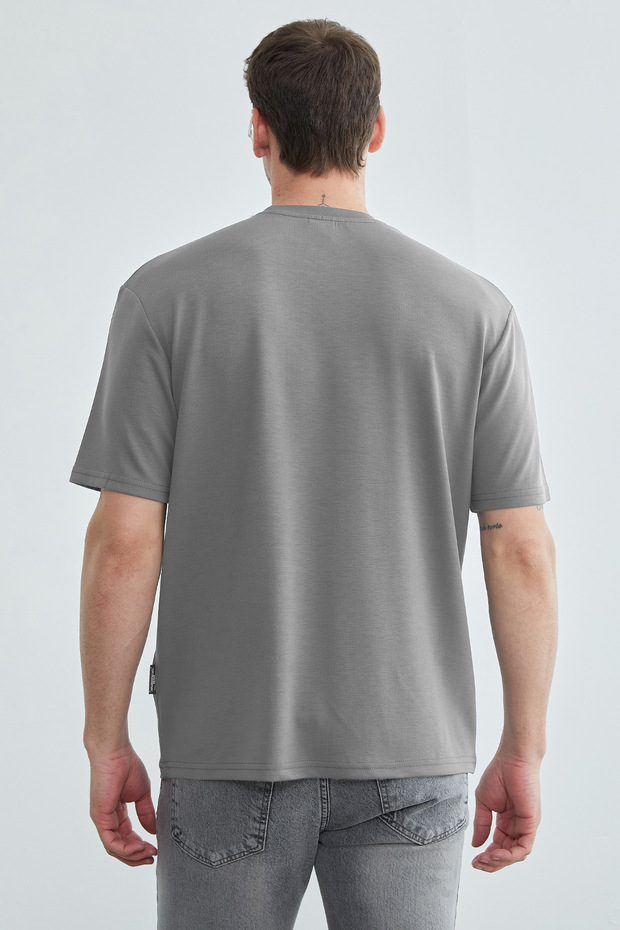 basic guler rotund Tricou modal - 8