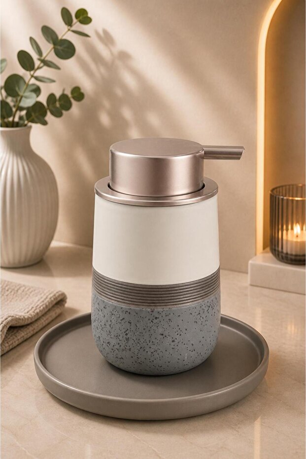 Velvet Porcelain Liquid Soap Dispenser 400 ml Decorative Bathroom & Kitchen