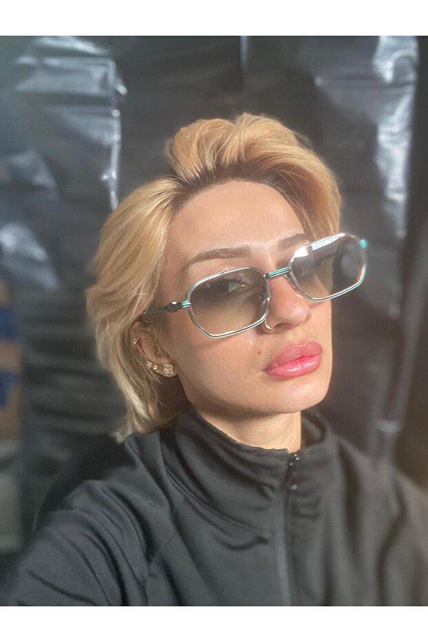 نظارات شمسية للجنسين من سو ييشينغ موديل أسطوري باللون الأخضر