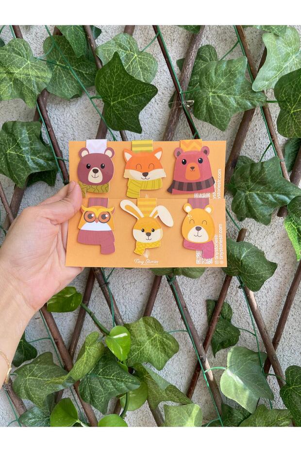 Magnetic Bookmark - Animal Character Autumn Themed - 4/6 Pieces - Magnetic Bookmark Page Marker