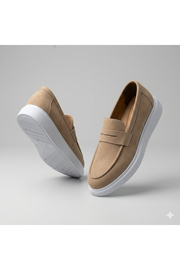 (Classic) Light Sole Casual Men's Shoes Beige