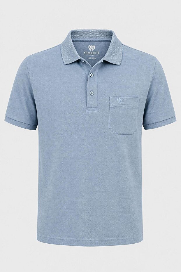 Polo Collar Classic Fit Short Sleeve Men's Jacquard T-Shirt 7651