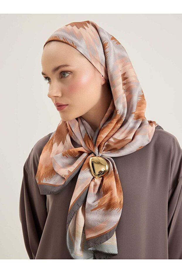 Eșarfă cu model geometric Kraşlı - - 3
