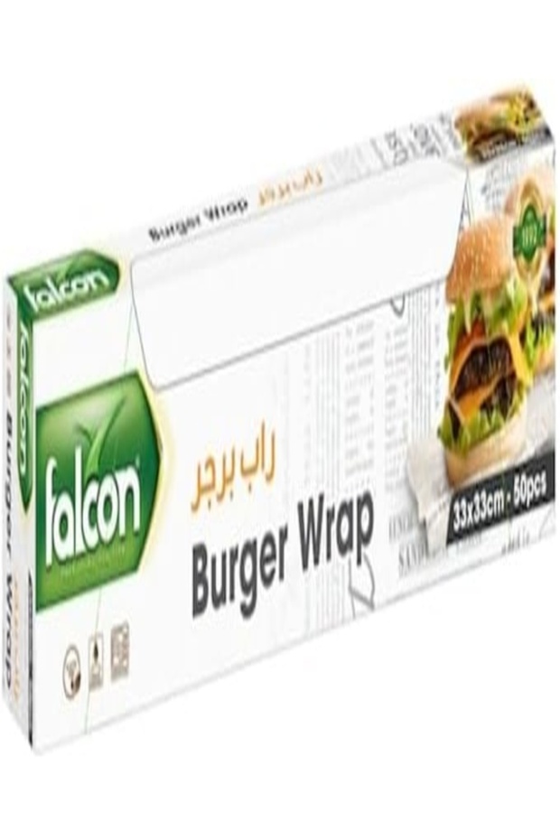 Grease-Resistant Food Service Grade Paper Burger & Sandwich Wraps (33x33cm, 50s)