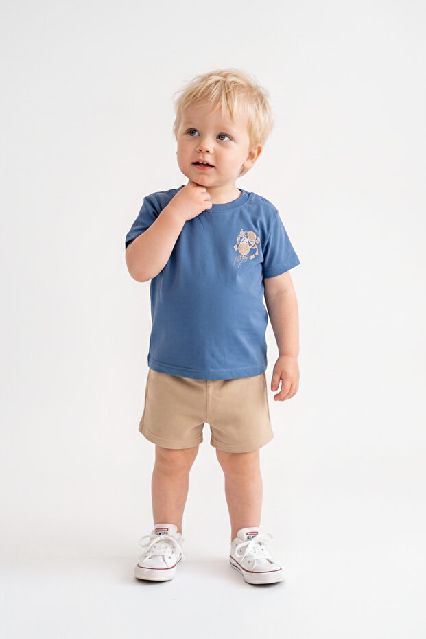 Baby Boy Printed Summer Shorts Casual Set