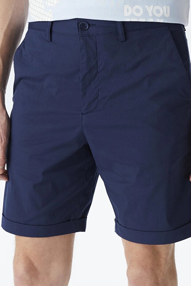 Men's Slim Fit Bermuda Shorts Men's Slim Fit Bermuda Shorts Navy Blue