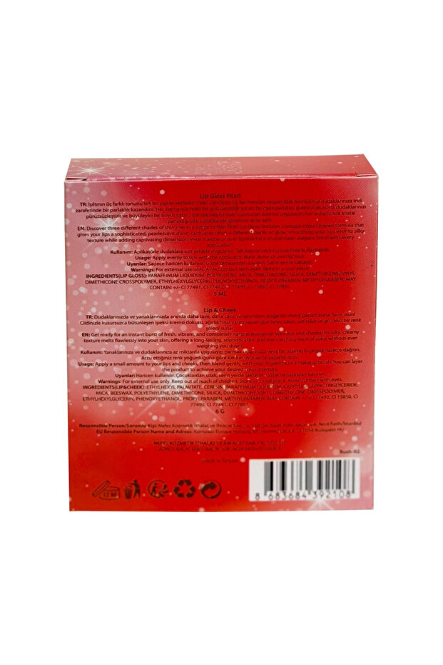 Red Statement Lip Gloss + Allık 1 - 4