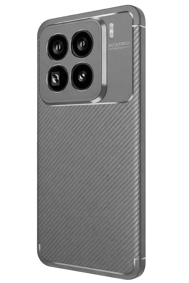 Ilkeshop New Mi 15 Pro Case Auto Focus Carbon Cover (135103) - Gray