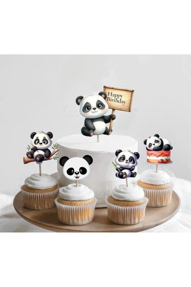 Panda Karton Pasta Süsü