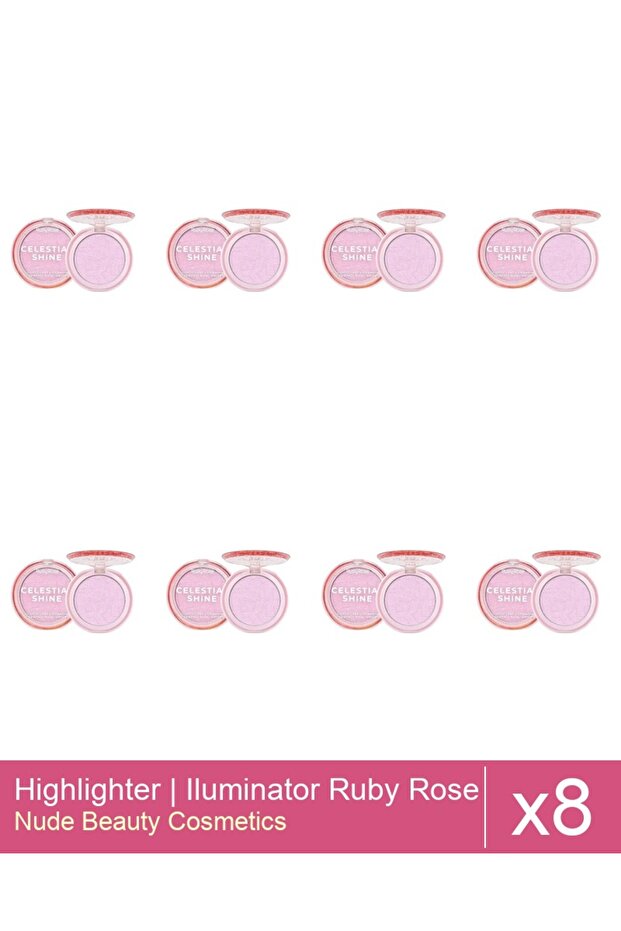 Set 8x Highlighter | Iluminator Ruby Rose - Celestial Shine 01 - 1