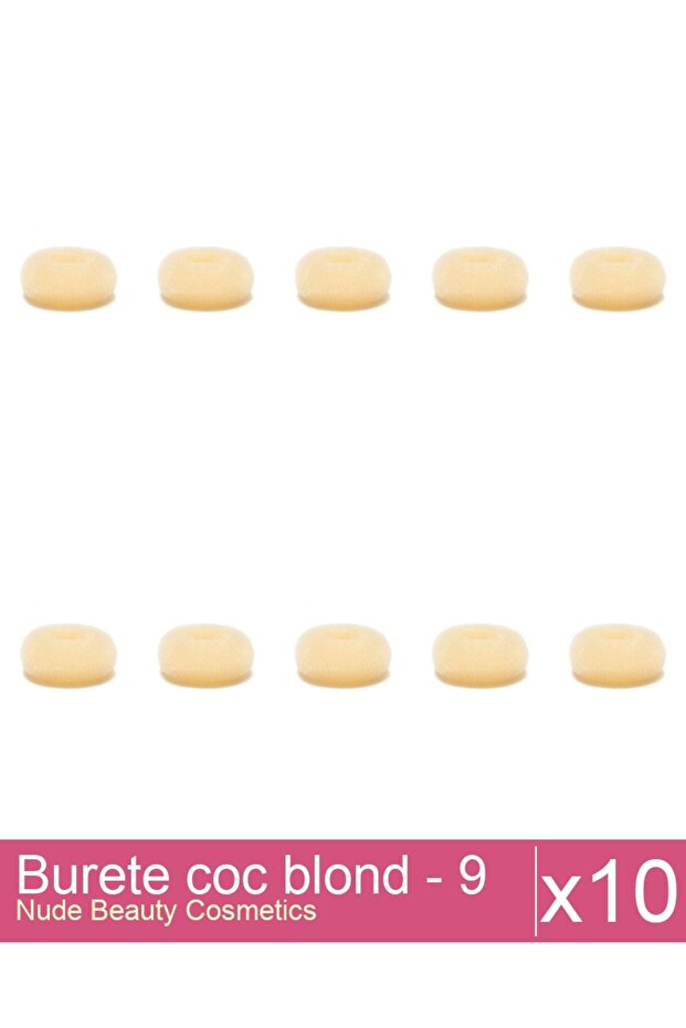 Set 10x Burete coc blond - 9 cm diametru - 1