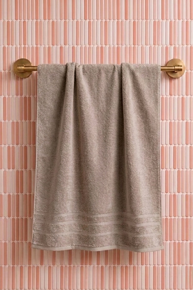 Melina Bath Towel 70X140 cm - Mink 100% Cotton
