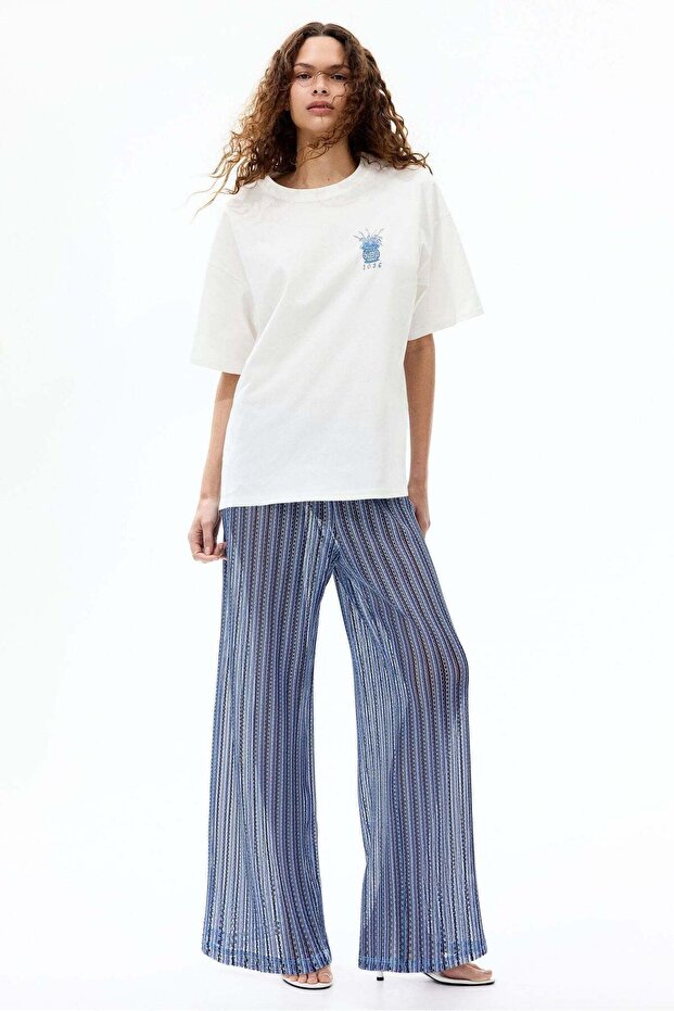 Oversized print-motif T-shirt