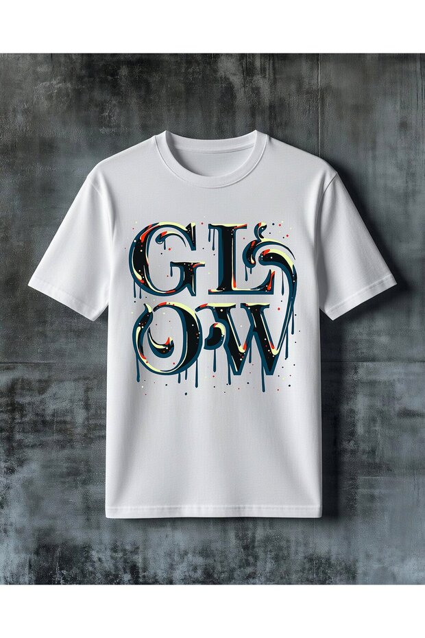 تي شيرت كبير الحجم مطبوع عليه جرافيتي من get down graffiti