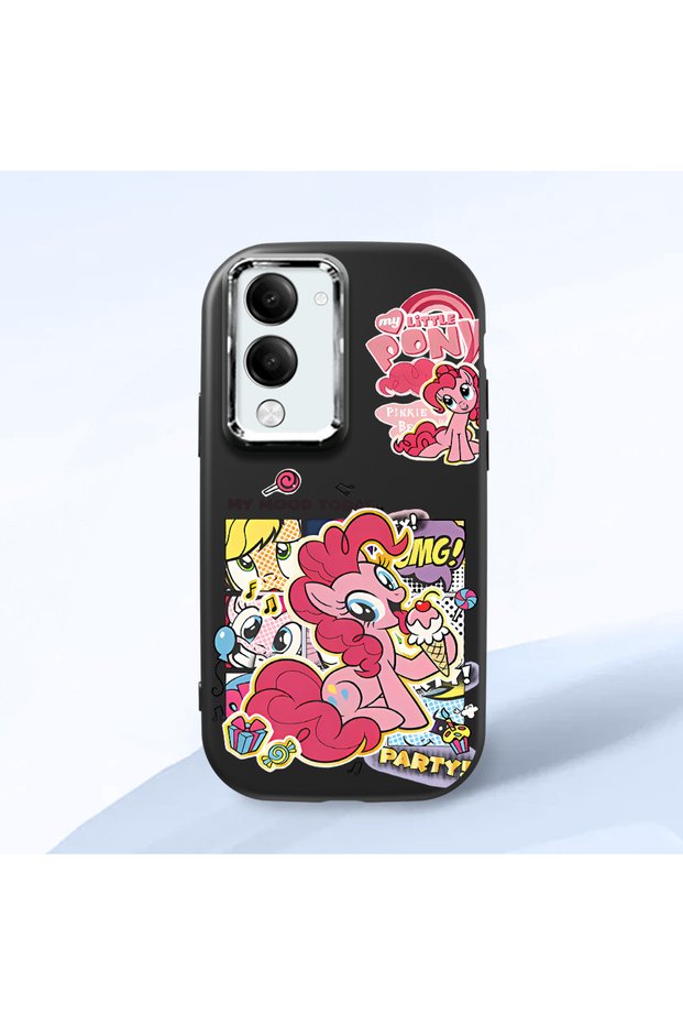 Vivo Y04/Y04S Compatible Black Silicone Case with Shock-Absorbing Camera Protections