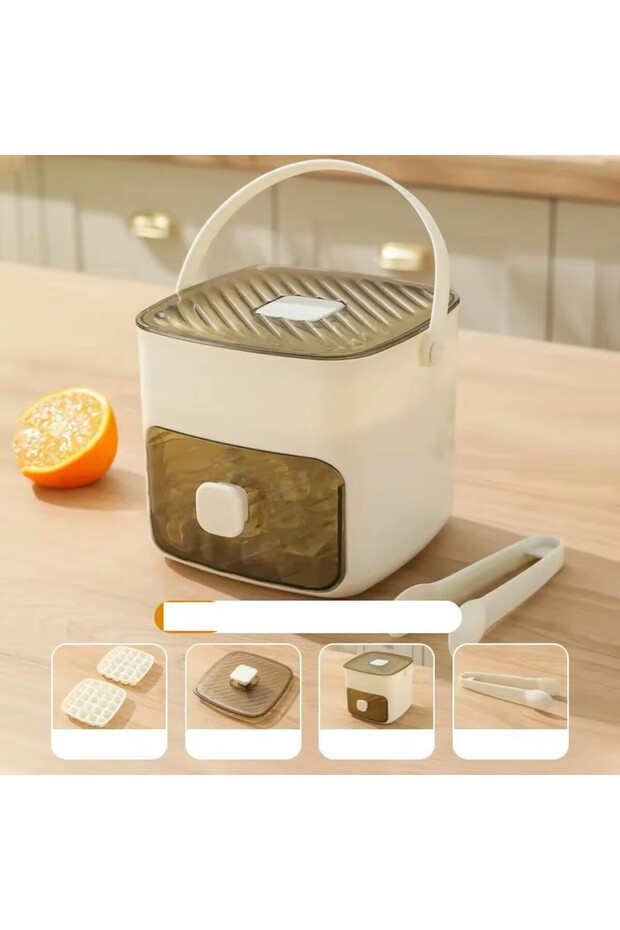 White 48 Grid Ice Cube Mold Reusable Refrigerator Ice Maker One-touch Easy Release Homemade Ice Cube