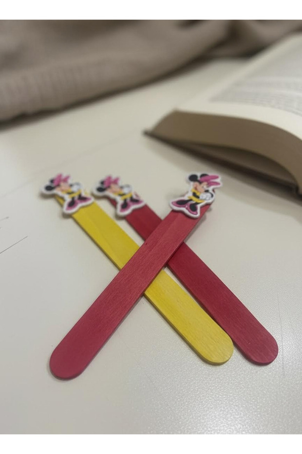 Minnie Mause Wooden Bookmarks 10 Pieces