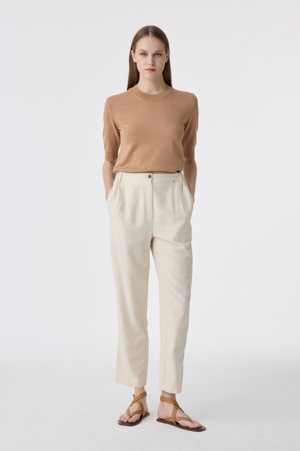 P-0267 Sarel Trousers 38-44 Beige Trousers 0267