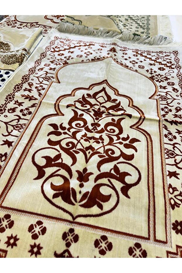 سجادة صلاة زخرفة اسلامية - تركي 4ملي - 70*120