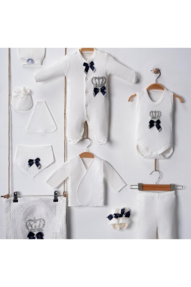 10-Piece Luxury Crystal Stone Prince Princess Baby Hospital Release Set