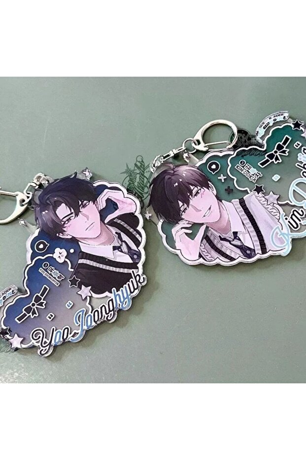 3 Anime Omniscience Reader's Viewpoint Keychain Kim Dokja Yoo Joonghyuk Cartoon Character Keychain .