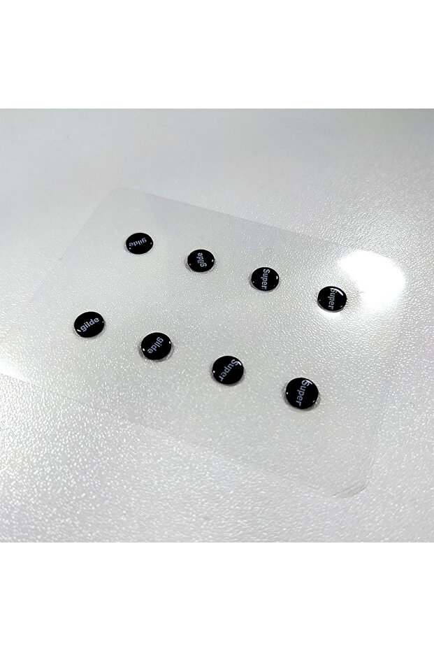 A2 1 Pack Glass Mouse Skates DIY Universal Dots Mouse Feet Pads Sticker for Gaming Mouse Anti-Slip P