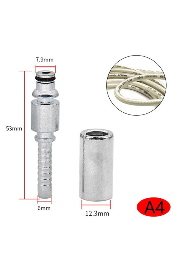 A4 Pressure Washer Hose Insert Plug Fitting Connector For Bosch Parkside AR Black & Decker Adaptor R
