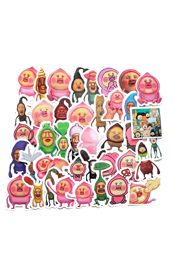 Mini 2-3CM 40Pcs Hand Account Cartoon Kobito Stickers Waterproof Laptop Motorcycle Luggage Snowbo...