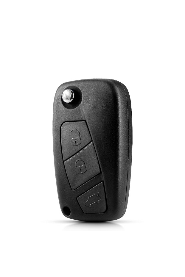 3 Buttons Black KEYYOU Flip Folding Remote Car Key Case Shell Cover For FIAT Iveco Punto Ducato Stil