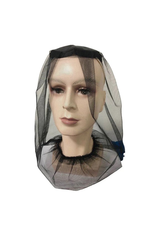 black-A Outdoor Tool Bushcraft Travel Kit Mosquito Net Repellent Hat Bug Mesh Head Fishing Cap Hunti