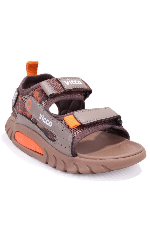 Konan 332F26Y179 Brown Orthopedic Daily Boys' Sports Sandals