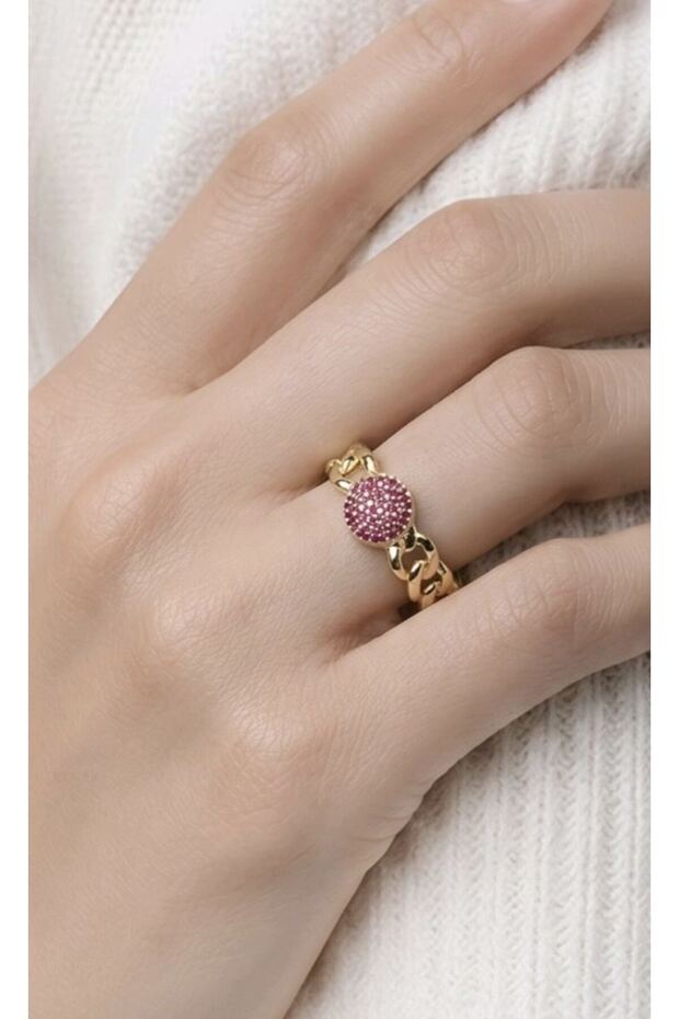Figured Special Design Stone Adjustable Ring