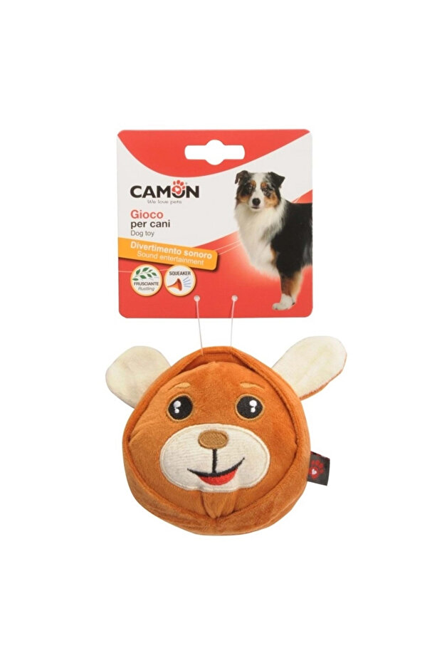 Squeaky and Rustling Polyester Dog Toy 10 cm - 1