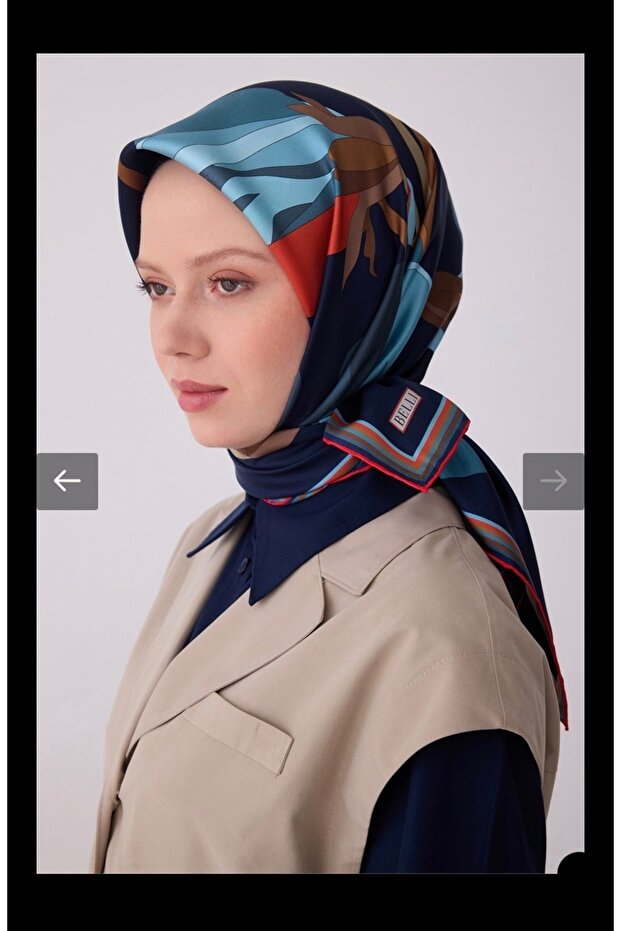 Floral Pattern 100% Twill Silk Scarf