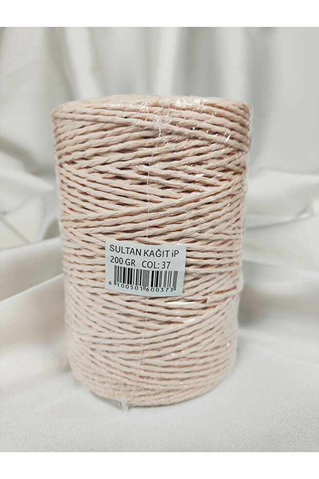 Paper Thread Hand Knitting Yarn 200Gr.-240Mt. (1 Piece) - Color: 37