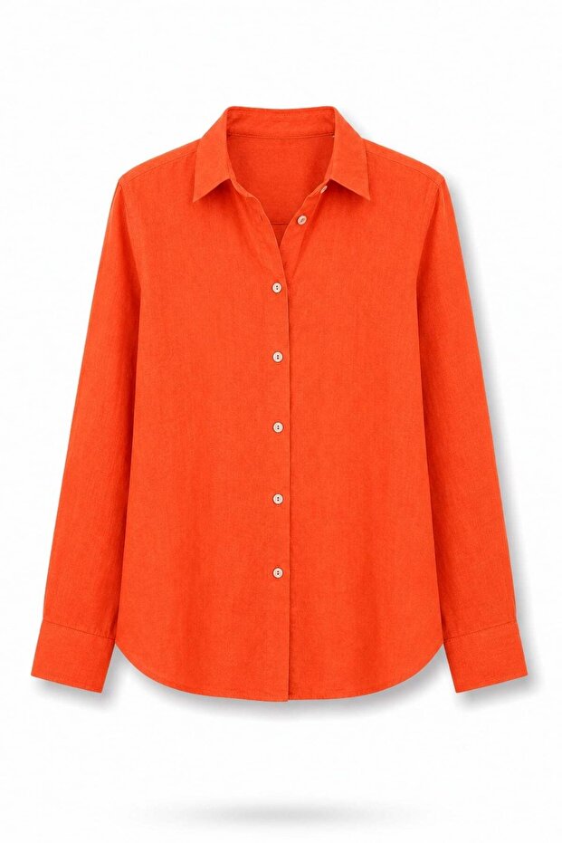 Mercan 100% Linen Lino Shirt