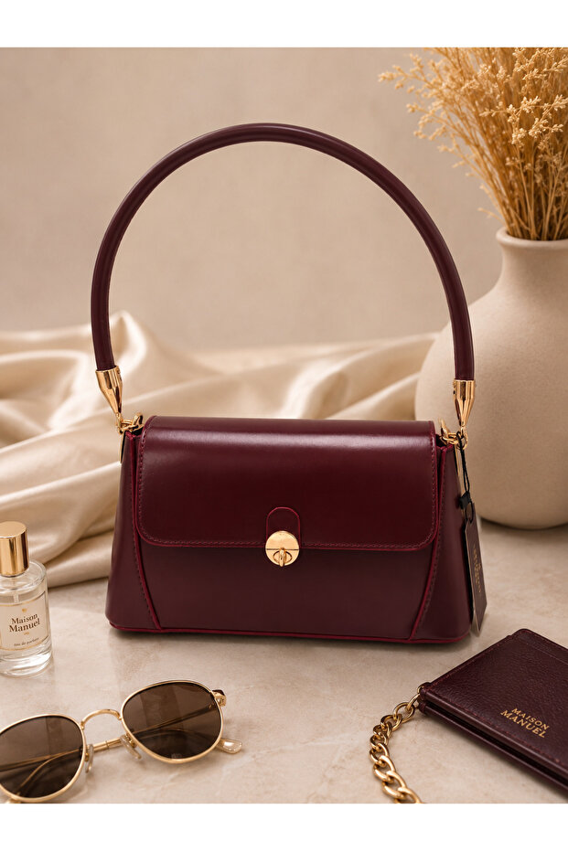 Mirella Leather Women's Bag Claret Red