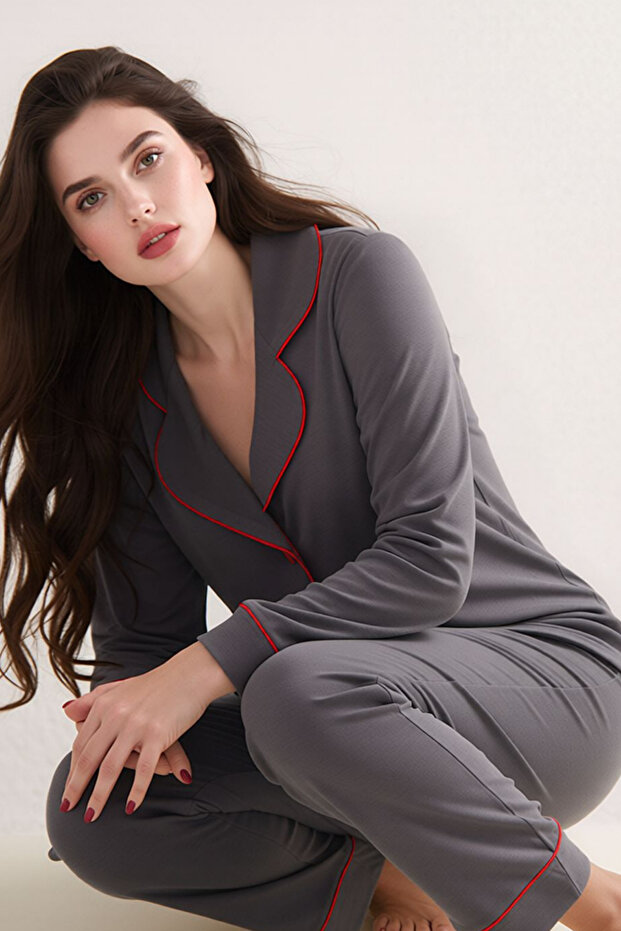 Women's Boxed & Long Sleeve Modal Pajama Set - Soft Breathable Fabric