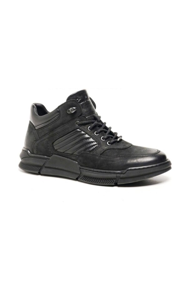 Winter Waterproof Lace-Up Men's Boots Black Comfortable Boots Shoes