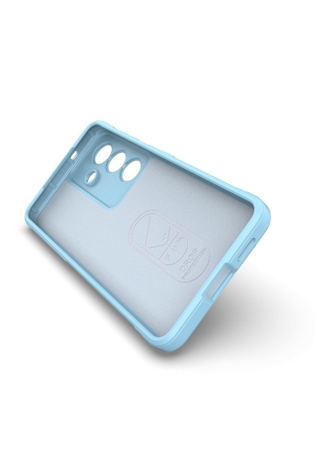 WaveGrip Case for Honor 400, Solid Material, Shockproof, Screen Protection, Durable, Puffer Design, Blue - 2