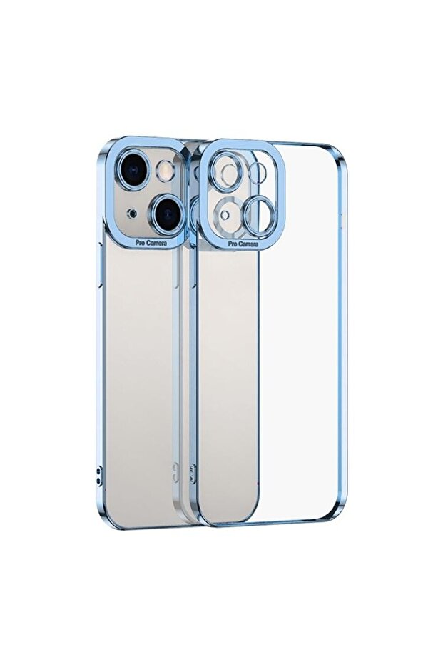 Electroplated Θήκη Σιλικόνης Blue (Apple iPhone 15 Plus)