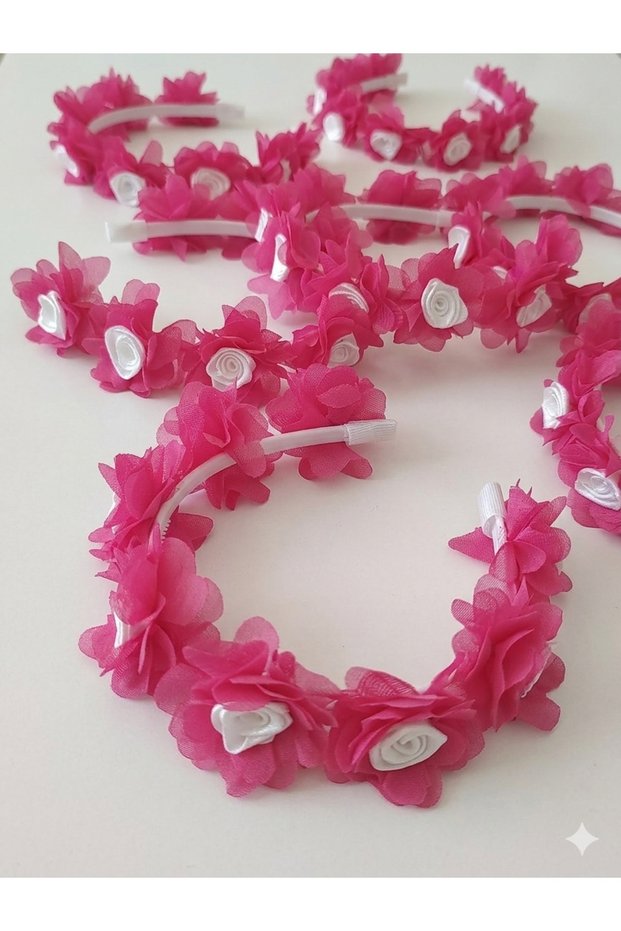 Fuchsia Bridesmaid Crown, Bridal Henna Night Wedding Bachelorette Party Circumcision Engagement Gift Crown 10 Pieces