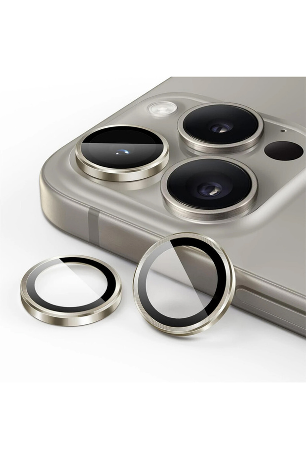 Camera Lens Protector For iPhone 16 Pro Scratch-Resistant HD Clear Glass With Full Camera Bump Protection