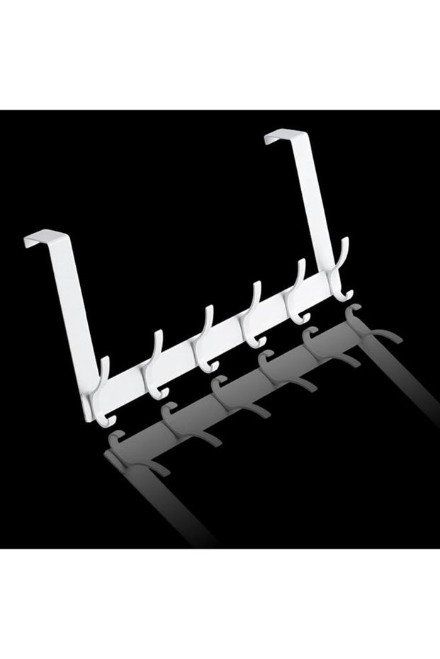 1 Pcs Over the Door Hooks – White Door Hanger for Towels, Coats & Bags