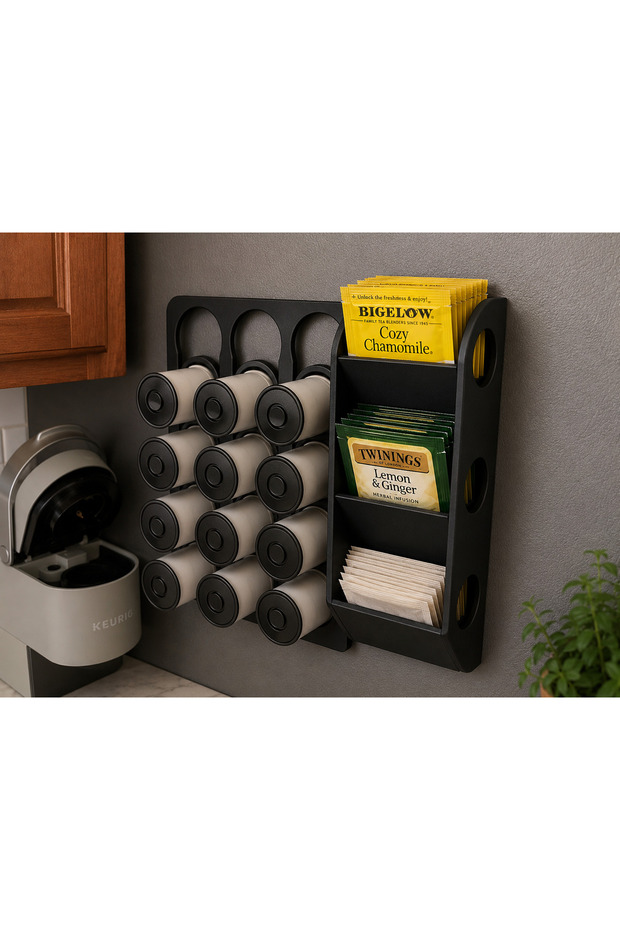 Capsule Coffee and Tea Organizer Cabinet Organizer Nespresso Capsule Holder Tea Bag Stand Pla